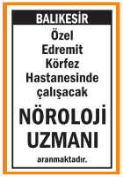 NÖROLOJİ UZMANI ÖZEL EDREMİT KÖRFEZ HASTANESİ