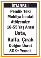 MOBİLYA USTA KALFA ÇIRAK PENDİK