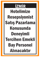 HOTELİMİZE TERCİHEN EMEKLİ BAY PERSONEL