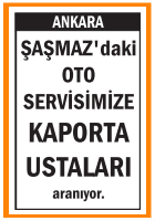 SERVİSİMİZE KAPORTA USTALARI ŞAŞMAZ