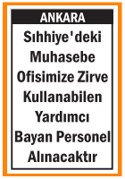 ZİRVE KULLANABİLEN YARDIMCI BAYAN PERSONEL