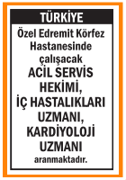 HASTANEMİZE HEKİMLER UZMANLAR ÖZEL EDREMİT KÖRFEZ