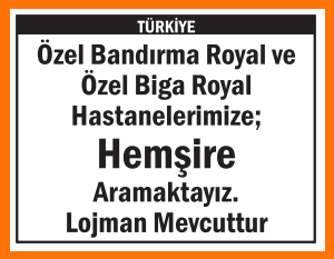 ÖZEL HASTANELERİMİZE HEMŞİRE LOJMAN VERİLİR