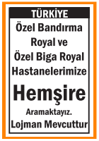 ÖZEL HASTANELERİMİZE HEMŞİRE LOJMAN VERİLİR