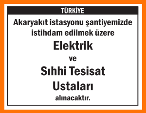ELEKTRİK VE SIHHİ TESİSAT USTALARI